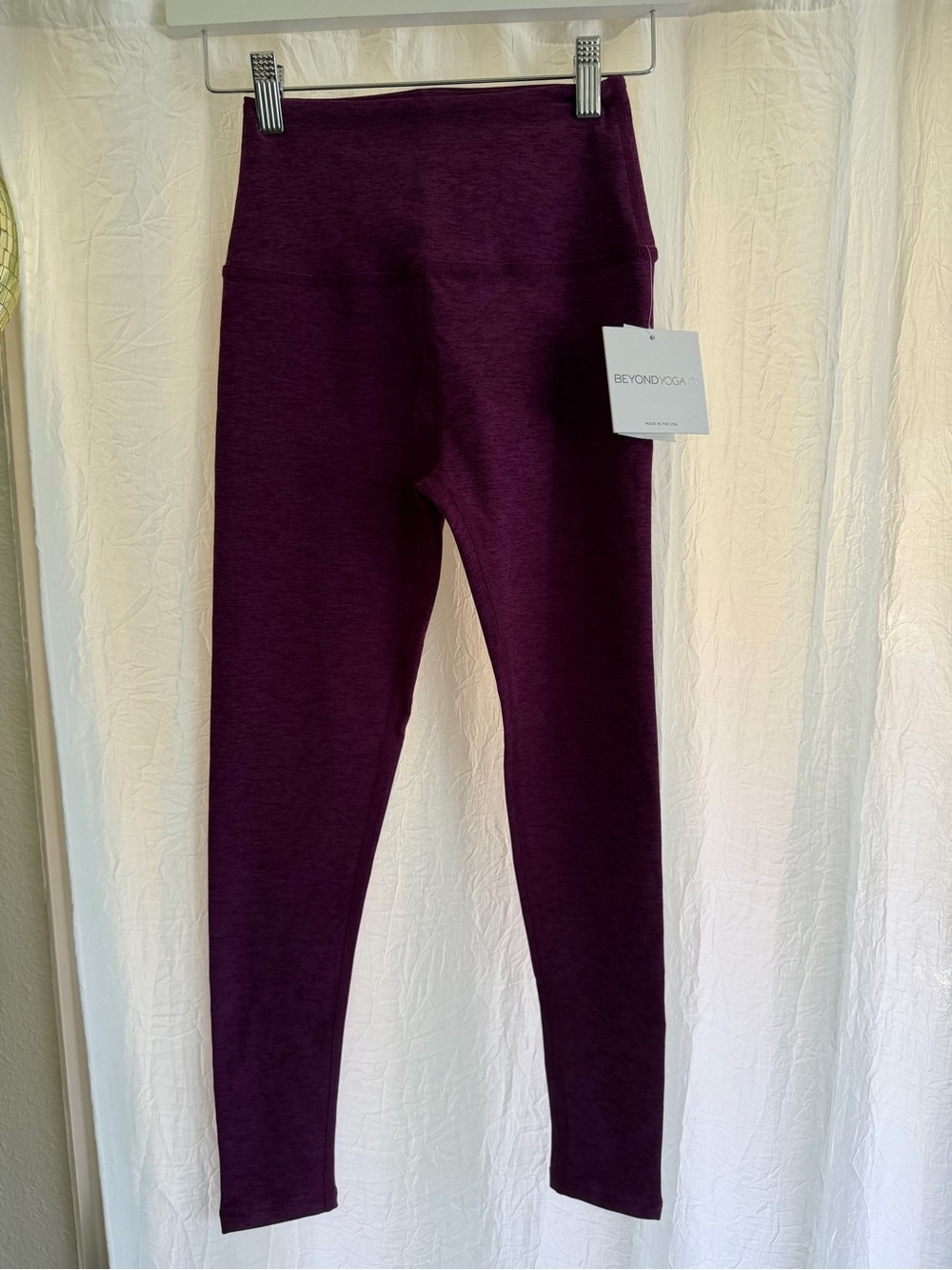 NWT BEYOND YOGA Plum High-Waist Leggings